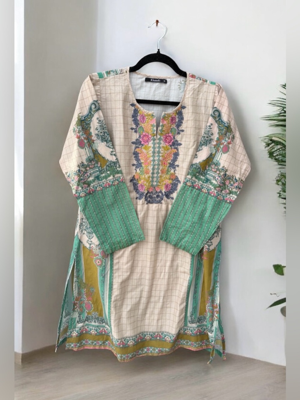 Khaadi Embroidered Tunic Top Size 10